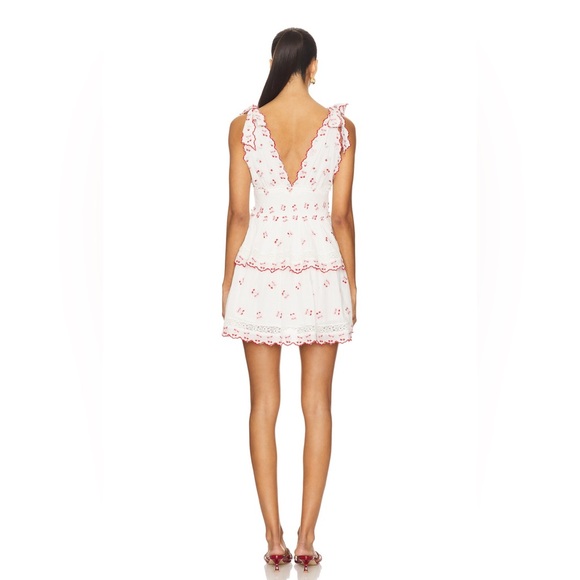 Loveshackfancy Soira Cotton Cherry Mini Dress - Picture 3 of 8